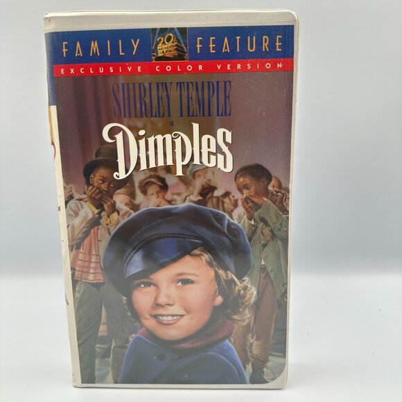 Shirley Temple Dimples VHS 1994 Family Feature Exclusive Color Version PG - Picture 1 of 3